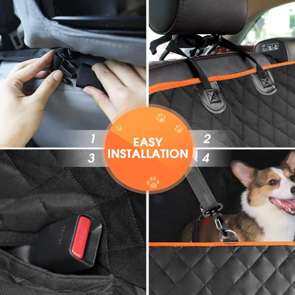 Close ups of the buckle, headrest straps, seat belt opening and tether clip