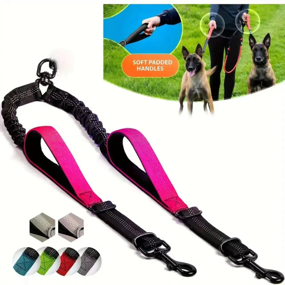 The Y-Split — Dual-Dog Y Bungee Tether